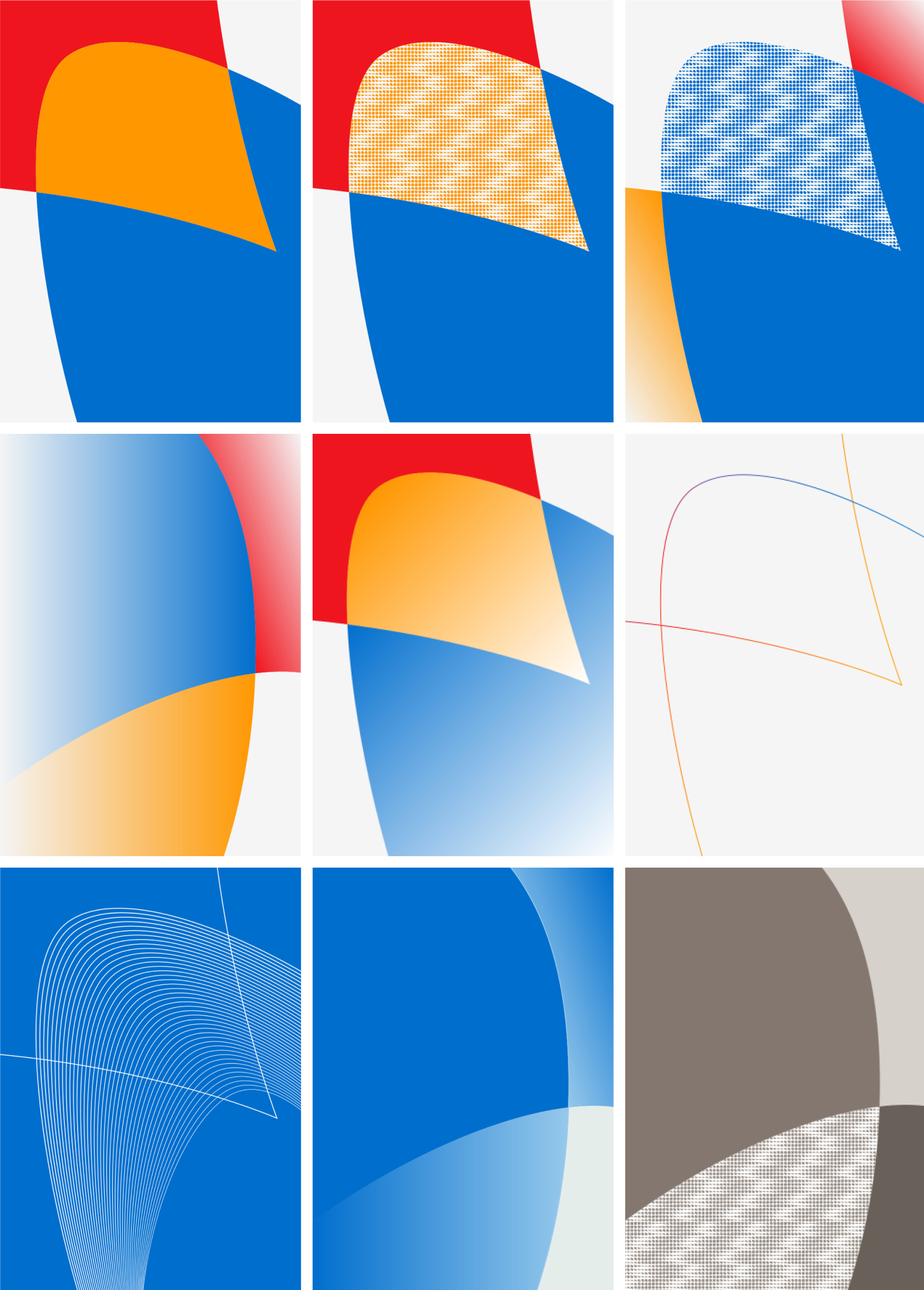 Image example of visual identity system 1 ~ 9